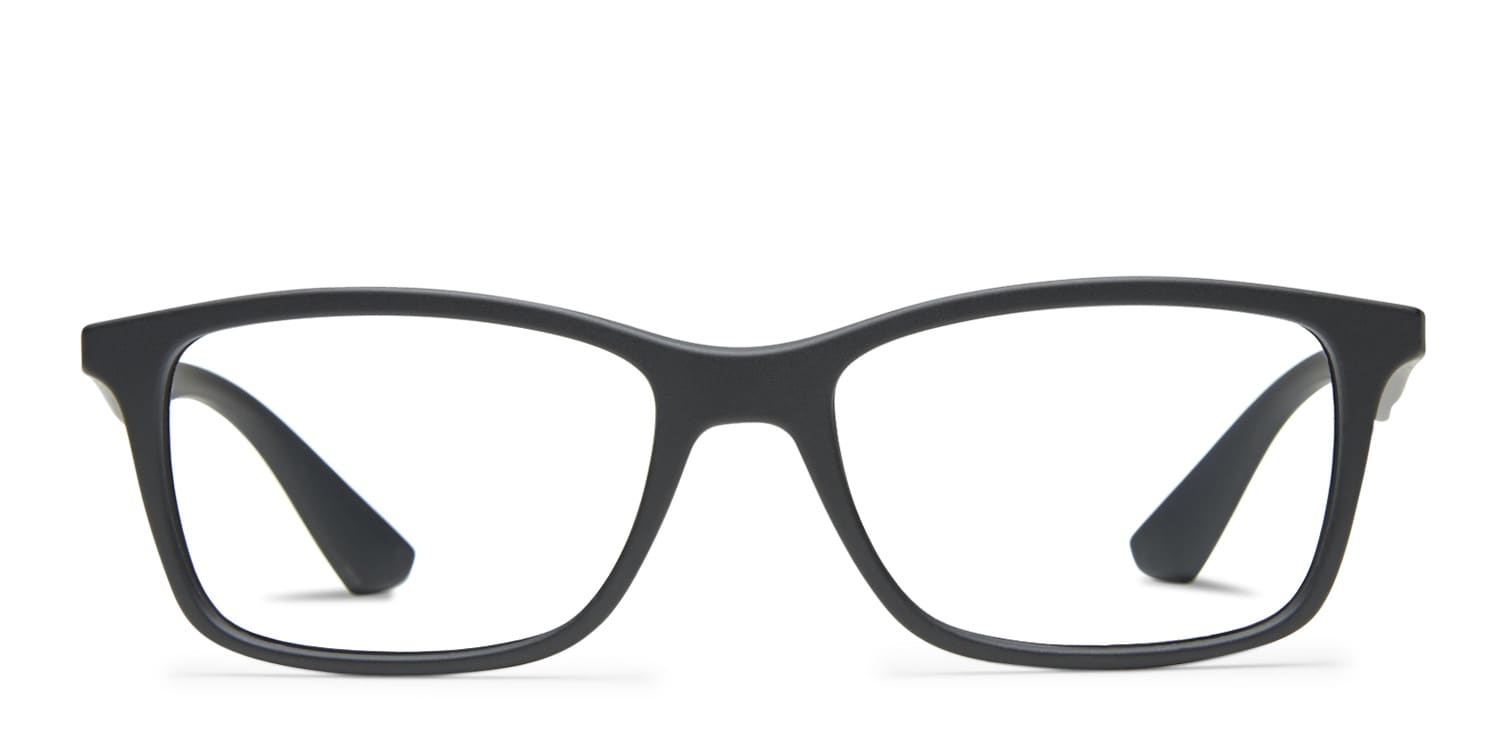 Ray-Ban RX7047 Black glasses - Black - Frontal View
