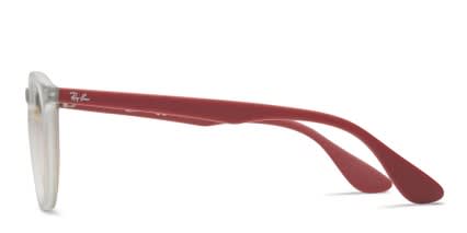 Ray-Ban 7046 Light Red w/Red NA glasses - Red - Side View