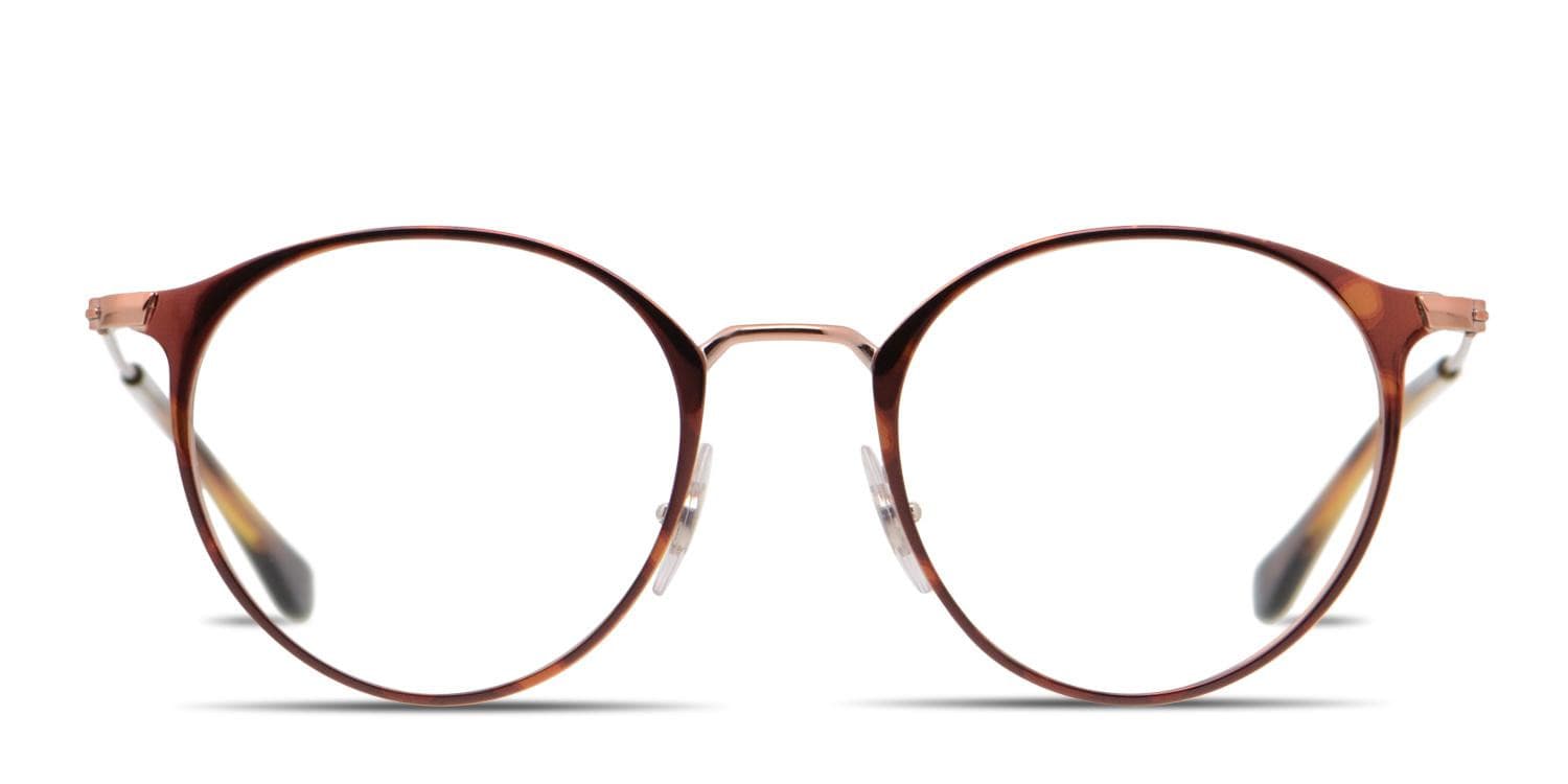 Ray-Ban 6378 Brown/Bronze Prescription Eyeglasses