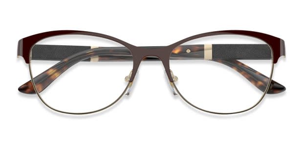 Versace 0VE1233Q Brown w/Gold Prescription Eyeglasses
