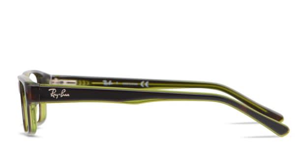 Ray-Ban 5169 Brown/Green Eyeglasses | Includes FREE Rx Lenses