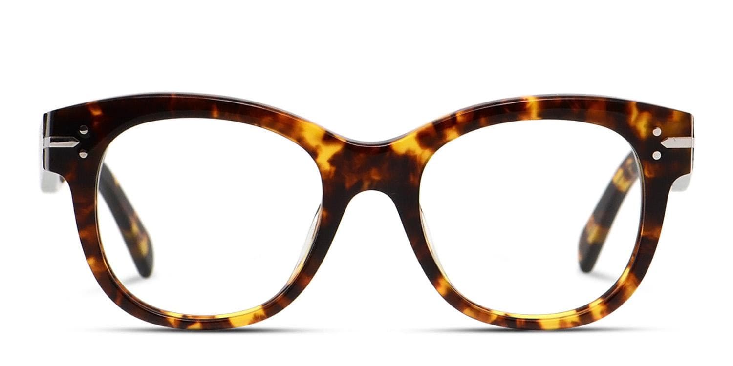 【S】CELINE CELINE EYEWEAR Triomphe square-frame tortoiseshell acetate