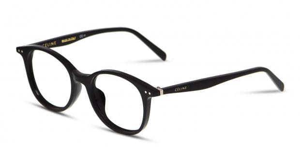メガネ Celine Eyeglasses CL41406 SQ1 Red Horn Frame Celine CL41406 Shiny Black Prescription Eyeglasses