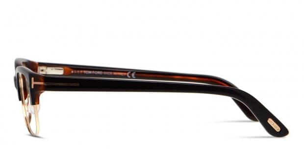 Tom Ford TF5307 Black w/Gold/Tortoise Prescription Eyeglasses