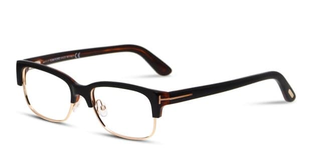 tom Tom Ford TF5307 Black w/Gold/Tortoise Prescription Eyeglasses