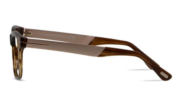 NWOT TOM FORD BROWN OVERSIZE GLASSES W/DESIGNER LUXE HARD CASE msrp $700+ Tom Ford TF5610-B Brown/Tortoise/Silver Prescription Eyeglasses main image 3