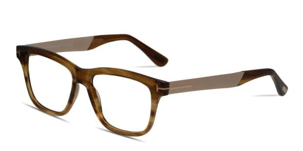 Tom Ford TF5372 Brown/Clear Eyeglasses | Includes FREE Rx Lenses display picture 2