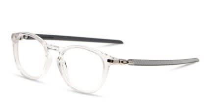 Oakley OX8149 Pitchman R Carbon Clear, Silver glasses - Clear / Silver - Angle View
