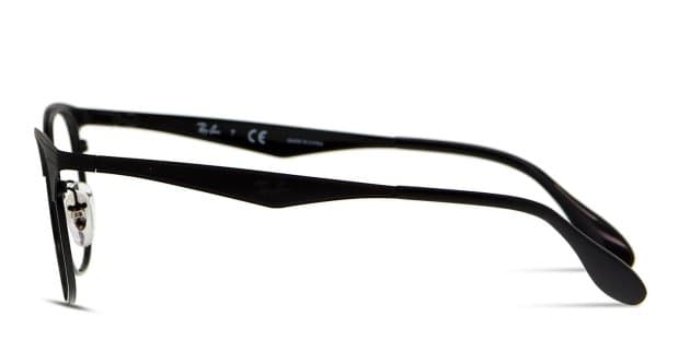 Ray-Ban 6346 Black w/Shiny Black Eyeglasses | Includes FREE Rx Lenses
