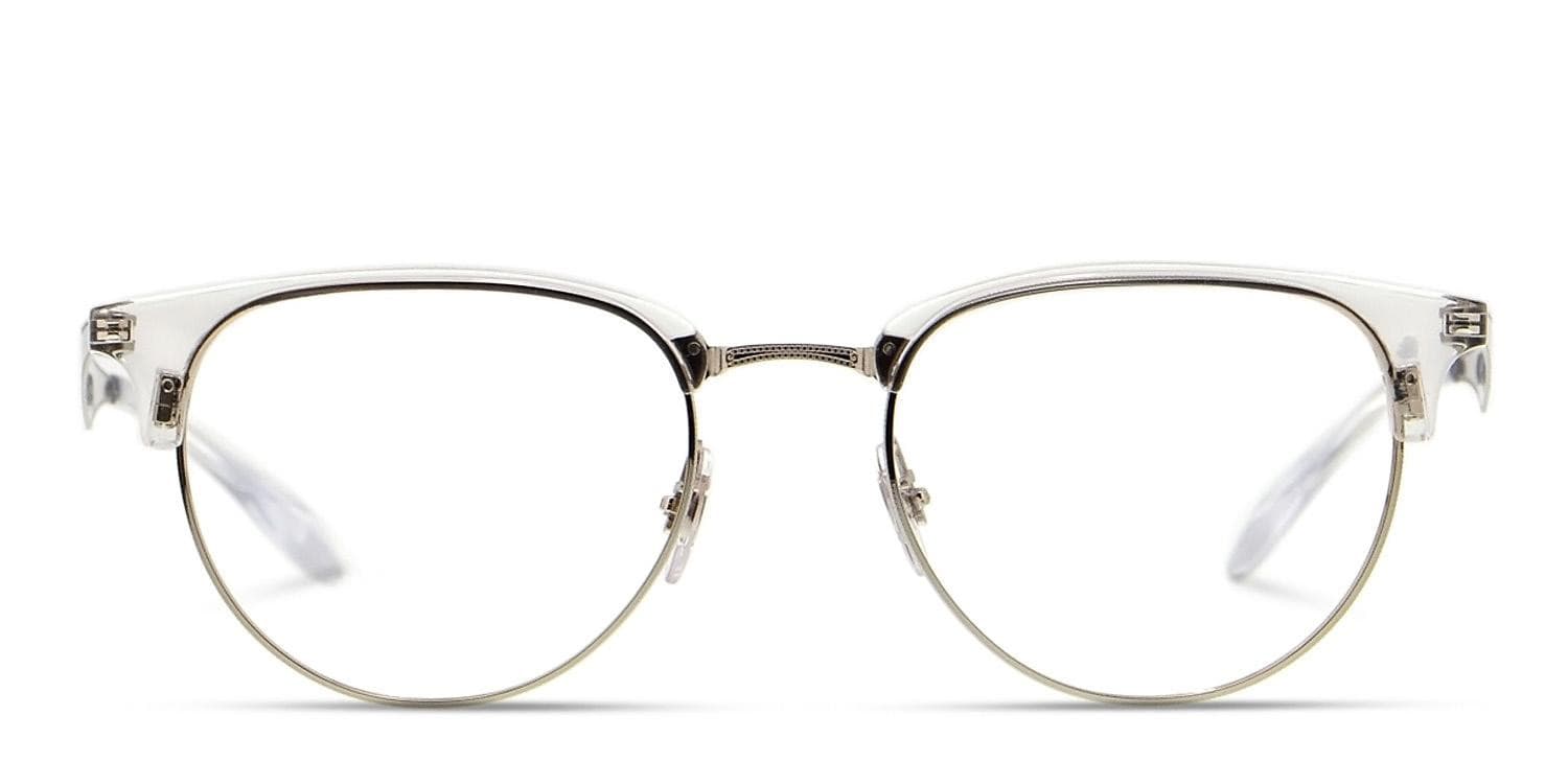 Ray-Ban 6396 Clear w/Silver Eyeglasses | Includes FREE Rx Lenses