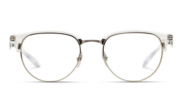 Ray Ban 6396 Clear w Silver Eyeglasses Includes FREE Rx Lenses