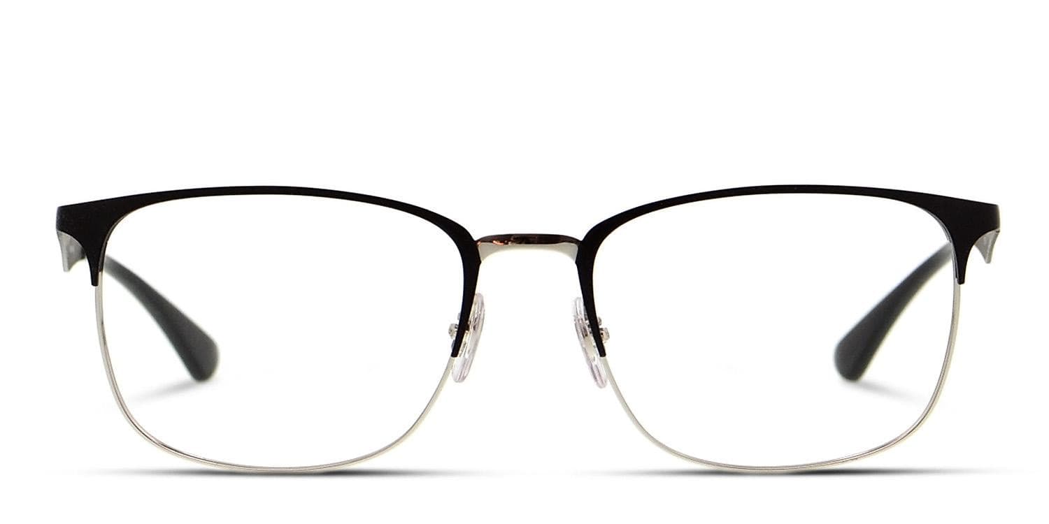 ペン　650SS Ray-Ban RX6421 Black/Silver Eyeglasses | Includes FREE Rx Lenses
