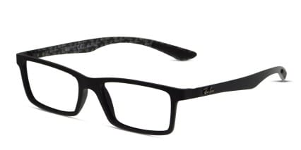Ray-Ban RX8901 Black glasses - Black - Angle View