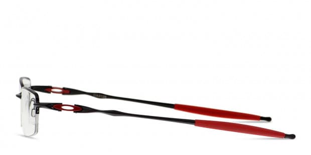 Oakley Coverdrive Shiny Black w/Red Prescription Eyeglasses