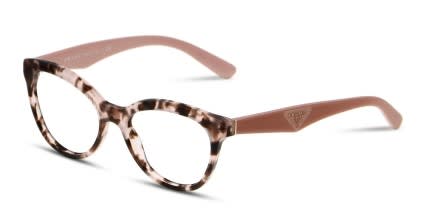 Prada PR 11RV Heritage Tortoise w/Pink glasses - Tortoise / Pink - Angle View