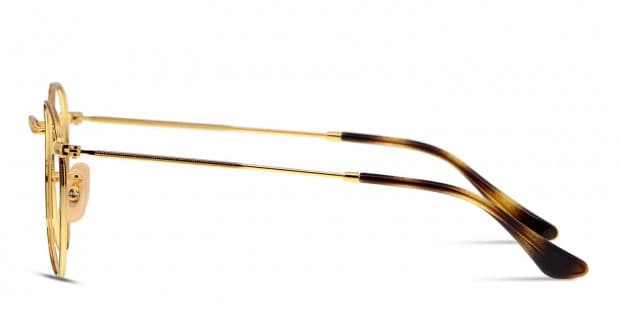 Ray ban round fleck tortoise gold on sale
