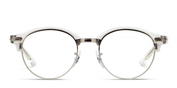 Ray Ban RX4246V Clubround Clear Silver Eyeglasses Includes FREE Rx Lenses