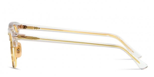 Ray ban clubmaster clear gold new arrivals
