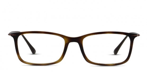 Ray Ban 7031 Tortoise w Brown Prescription Eyeglasses