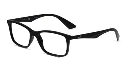 Ray-Ban 7047 Shiny Black glasses - Shiny Black - Angle View