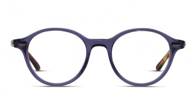 Ray Ban 7118 Purple Clear Tortoise Prescription Eyeglasses
