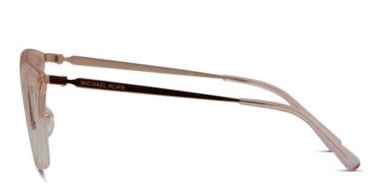 Michael Kors MK3032 Coconut Grove Clear Pink, Rose Gold glasses - Pink / Clear / Rose Gold - Side View