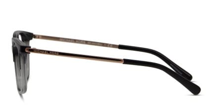 Michael Kors Bly Black w/Clear glasses - Black / Clear - Side View