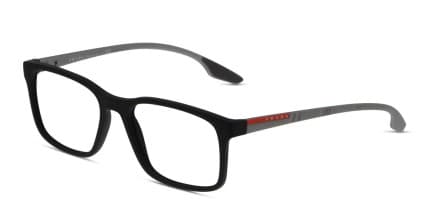 Prada Linea Rossa PS 01LV Shiny Black glasses - Shiny Black - Angle View