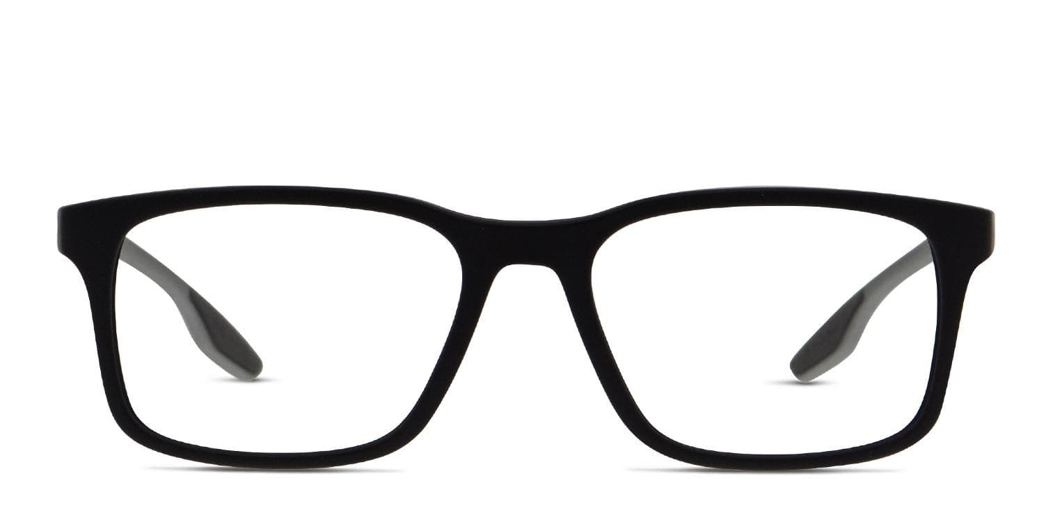Prada Linea Rossa PS 01LV Shiny Black glasses - Shiny Black - Frontal View