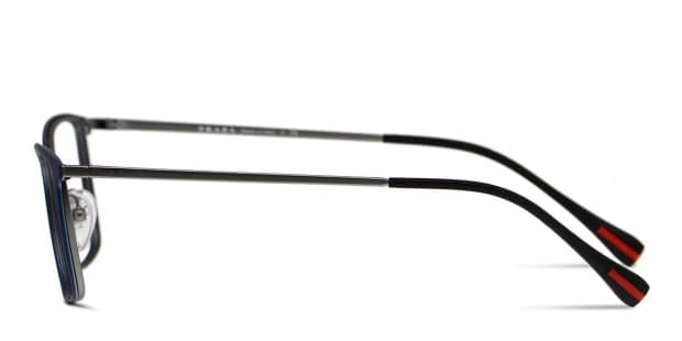 人気No.1 Prada 0PS 51LV Blue/Gunmetal Prescription Eyeglasses アンティーク雑貨