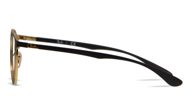 Ray-Ban 6355 Black/Gold Prescription Eyeglasses