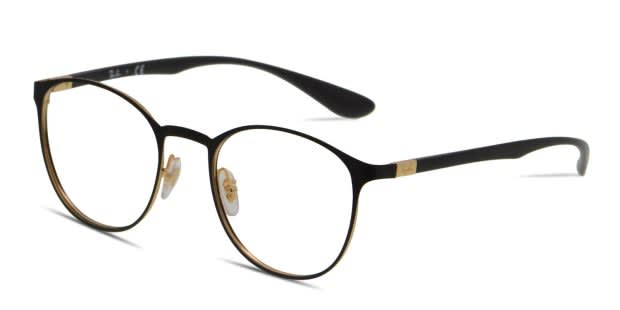 Ray-Ban 6355 Black/Gold Prescription Eyeglasses