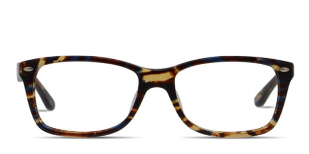 Ray Ban 5228F Tortoise Blue Pattern Prescription Eyeglasses