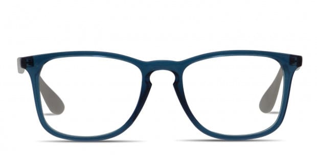 Ray Ban 7074 Blue w Gray Prescription Eyeglasses