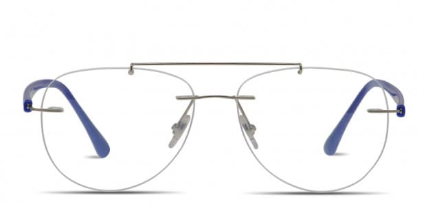 Ray Ban 8749 Silver Blue Prescription Eyeglasses