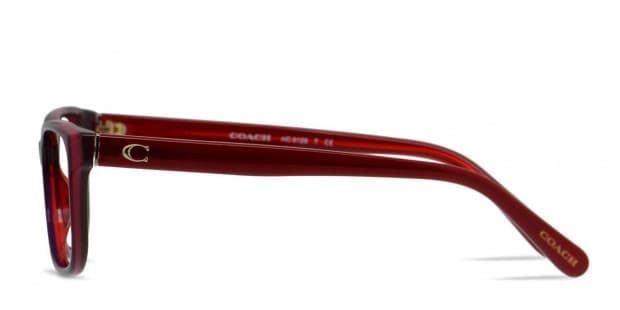 Coach red glasses online