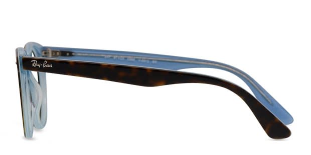 Ray-Ban RX2185V Wayfarer II Tortoise/Blue Eyeglasses  display picture 2