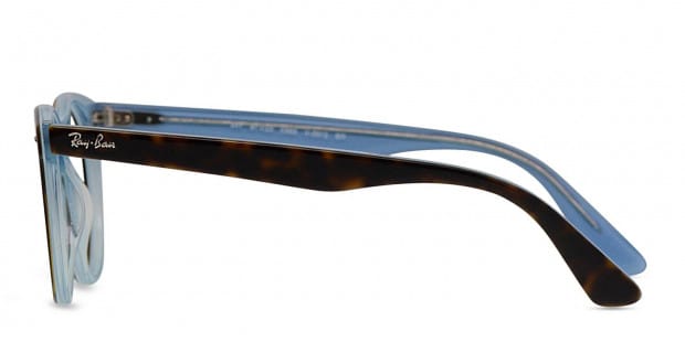 Ray-Ban RX2185V Wayfarer II Tortoise/Blue Eyeglasses | Includes