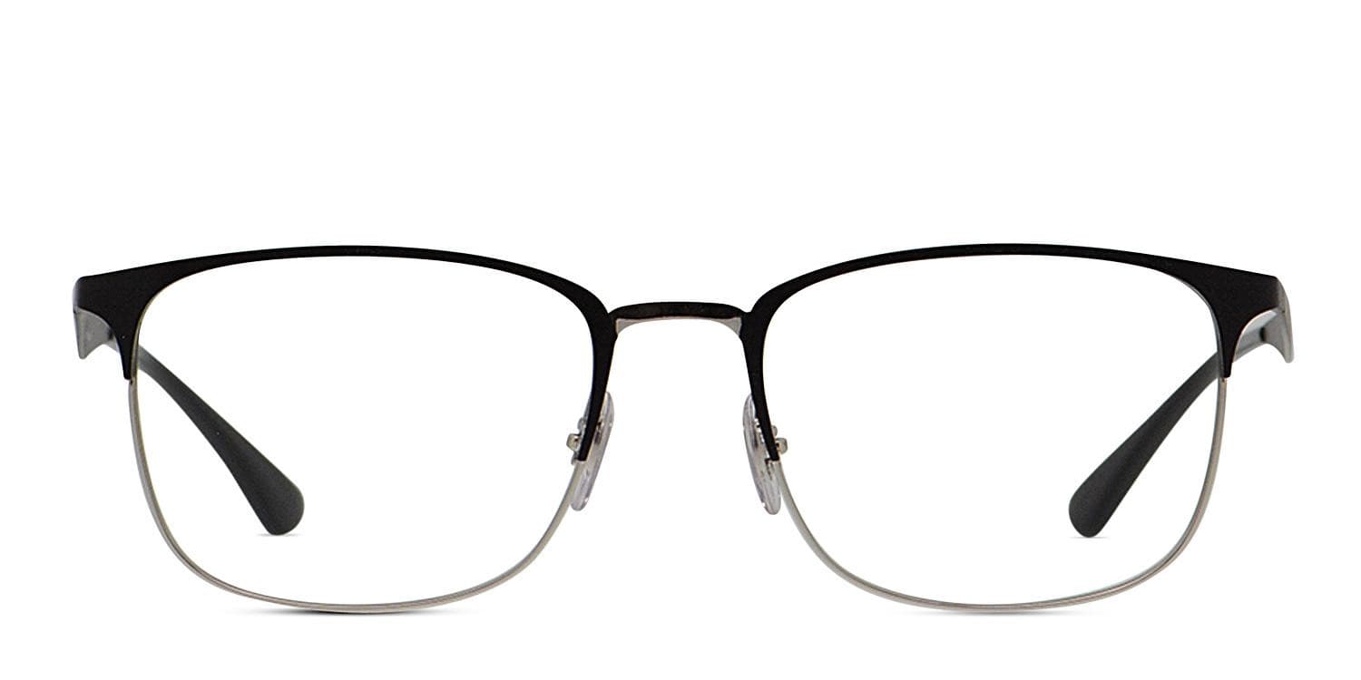 ドラムremake2BOX！【シルバー＆Black】 Ray-Ban RX6421 Black/Silver Eyeglasses | Includes FREE Rx Lenses