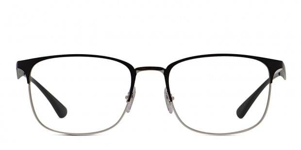 Ray Ban RX6421 Black Silver Eyeglasses Includes FREE Rx Lenses