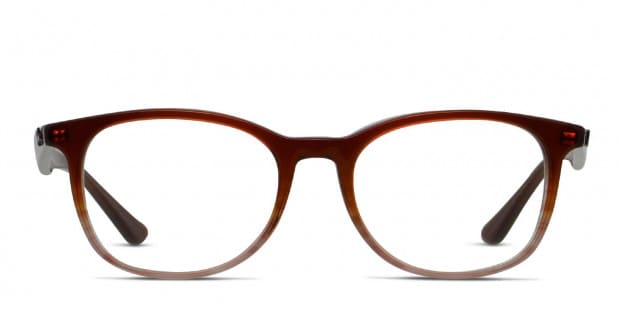 Ray Ban 5356 Brown Clear Prescription Eyeglasses