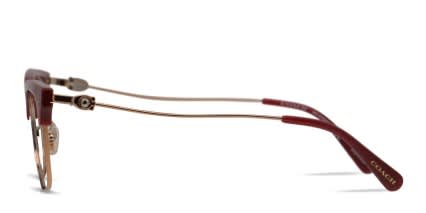 Coach HC5104B Red/Rose Gold glasses - Red / Rose Gold - Side View