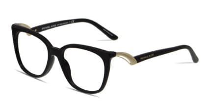 Michael Kors MK4062 Cannes Shiny Black glasses - Shiny Black - Angle View