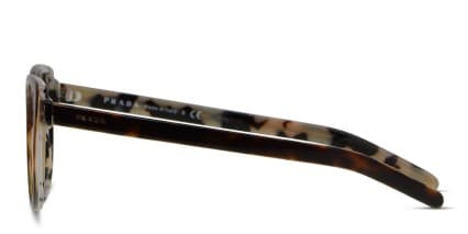 Prada PR 12VV Tortoise, Beige glasses - Tortoise / Beige - Side View