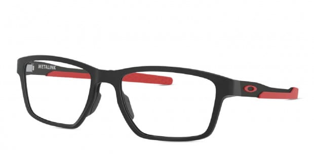 Oakley OX8153 Metalink Black/Red Prescription Eyeglasses