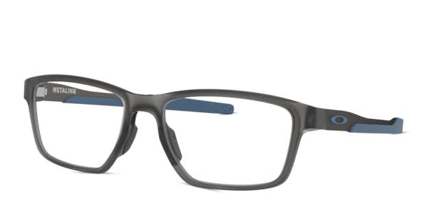 Oakley OX8153 Metalink Gray/Blue Eyeglasses | Includes FREE Rx Lenses