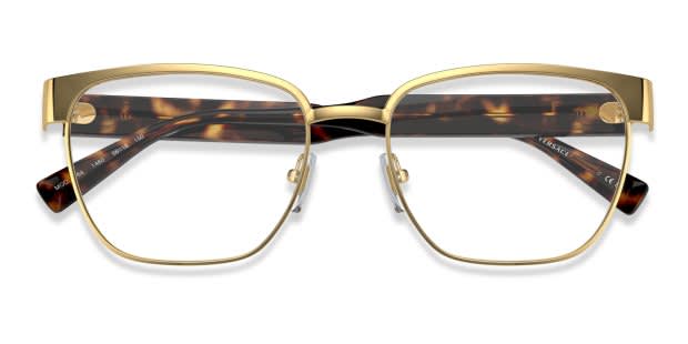 Versace VE1264 Gold/Tortoise Eyeglasses | Includes FREE Rx Lenses