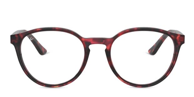 Ray-Ban 5380 Red Tortoise Prescription Eyeglasses