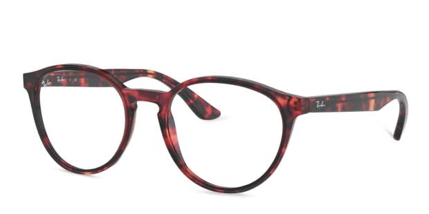 Ray-Ban 5380 Red Tortoise Prescription Eyeglasses