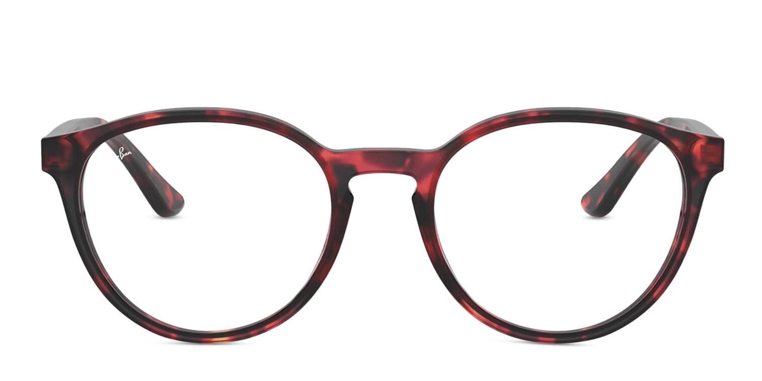 Ray-Ban 5380 Red Tortoise Prescription Eyeglasses
